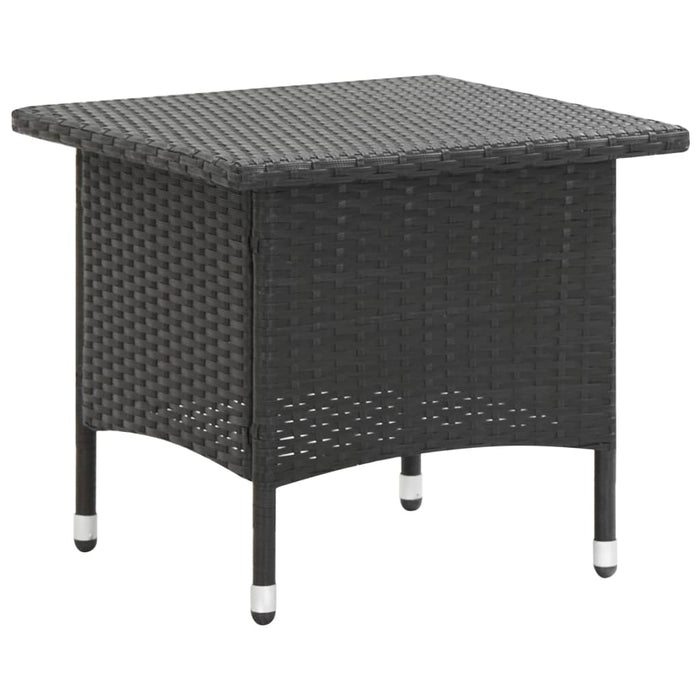 Tavolino da TÃ¨ Nero 50x50x47 cm in Polyrattan cod mxl 34268