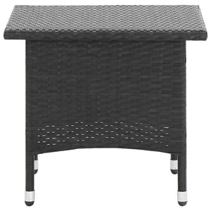 Tavolino da TÃ¨ Nero 50x50x47 cm in Polyrattan cod mxl 34268