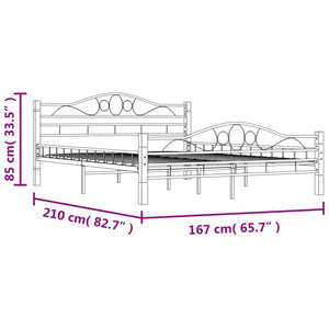 Giroletto Nero in Metallo 160x200 cm 285294
