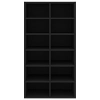 Scarpiera Nera 54x34x100,5 cm in Legno Multistrato cod mxl 54174