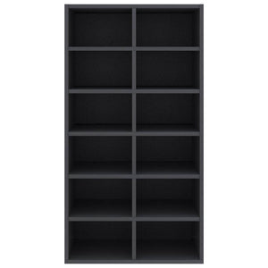 Scarpiera Grigia 54x34x100,5 cm in Legno Multistrato 800398