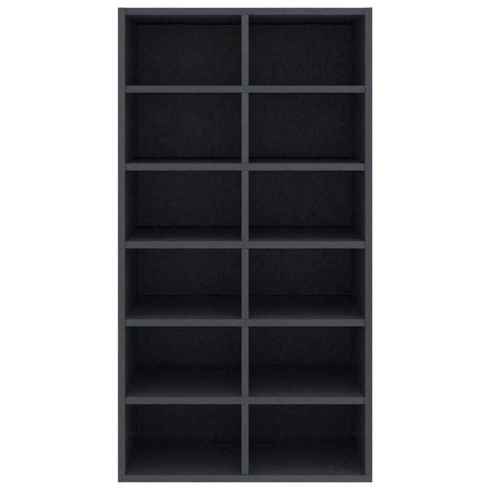 Scarpiera Grigia 54x34x100,5 cm in Legno Multistrato 800398