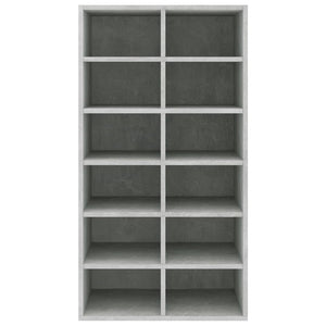 Scarpiera Grigio Cemento 54x34x100,5 cm in Legno Multistrato 800400