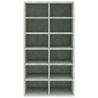 Scarpiera Grigio Cemento 54x34x100,5 cm in Legno Multistrato 800400