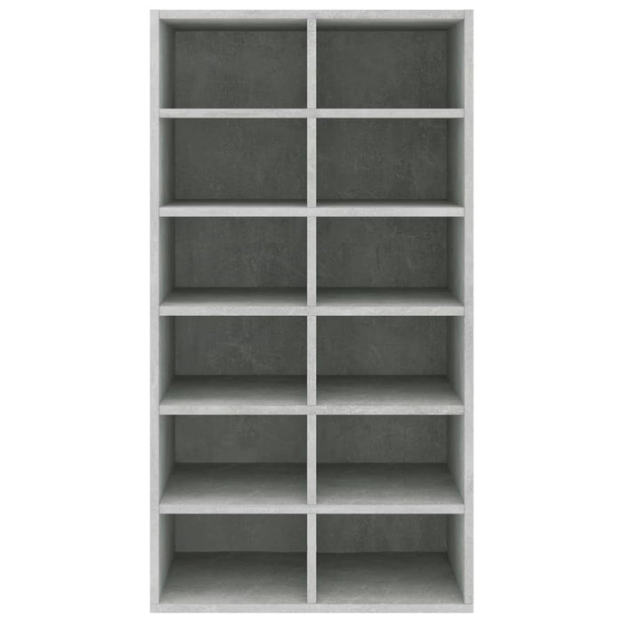Scarpiera Grigio Cemento 54x34x100,5 cm in Legno Multistrato 800400