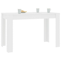 Tavolo da Pranzo Bianco 120x60x76 cm in Legno Multistratocod mxl 70722