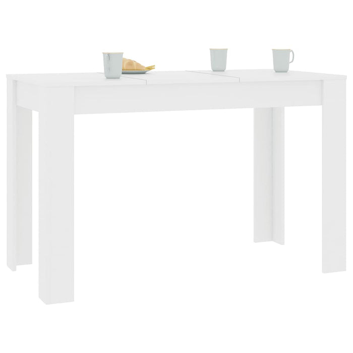Tavolo da Pranzo Bianco 120x60x76 cm in Legno Multistratocod mxl 70722