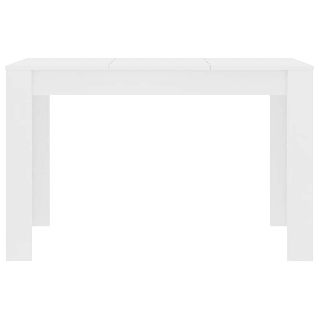 Tavolo da Pranzo Bianco 120x60x76 cm in Legno Multistrato 800432
