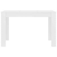 Tavolo da Pranzo Bianco 120x60x76 cm in Legno Multistrato 800432