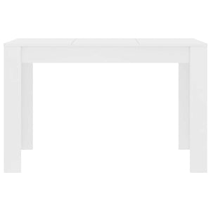Tavolo da Pranzo Bianco 120x60x76 cm in Legno Multistrato 800432