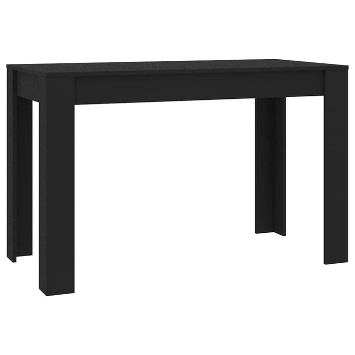 Tavolo da Pranzo Nero 120x60x76 cm in Legno Multistrato 800433