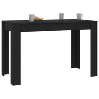 Tavolo da Pranzo Nero 120x60x76 cm in Legno Multistratocod mxl 94727