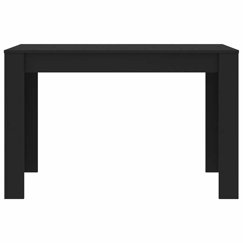 Tavolo da Pranzo Nero 120x60x76 cm in Legno Multistrato 800433