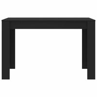 Tavolo da Pranzo Nero 120x60x76 cm in Legno Multistrato 800433
