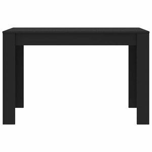 Tavolo da Pranzo Nero 120x60x76 cm in Legno Multistrato 800433