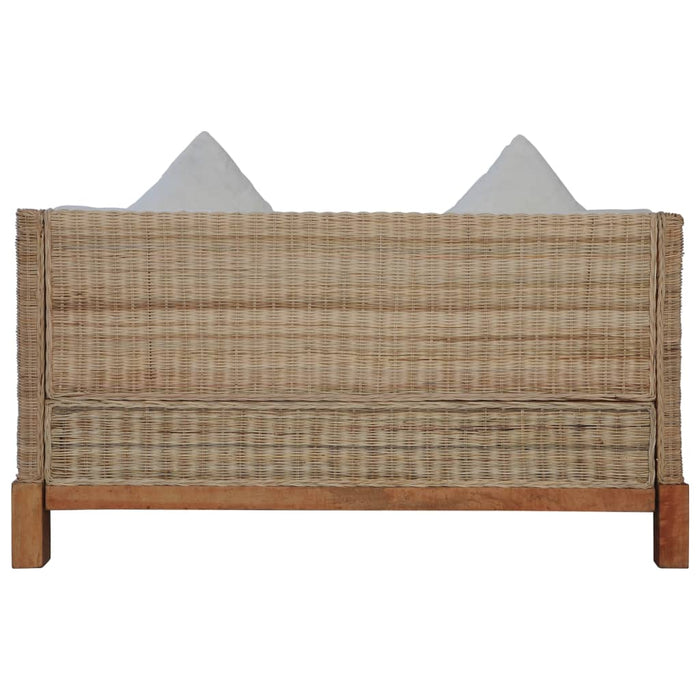Set divano 2 pezzi con cuscini in rattan naturale 02_0020256