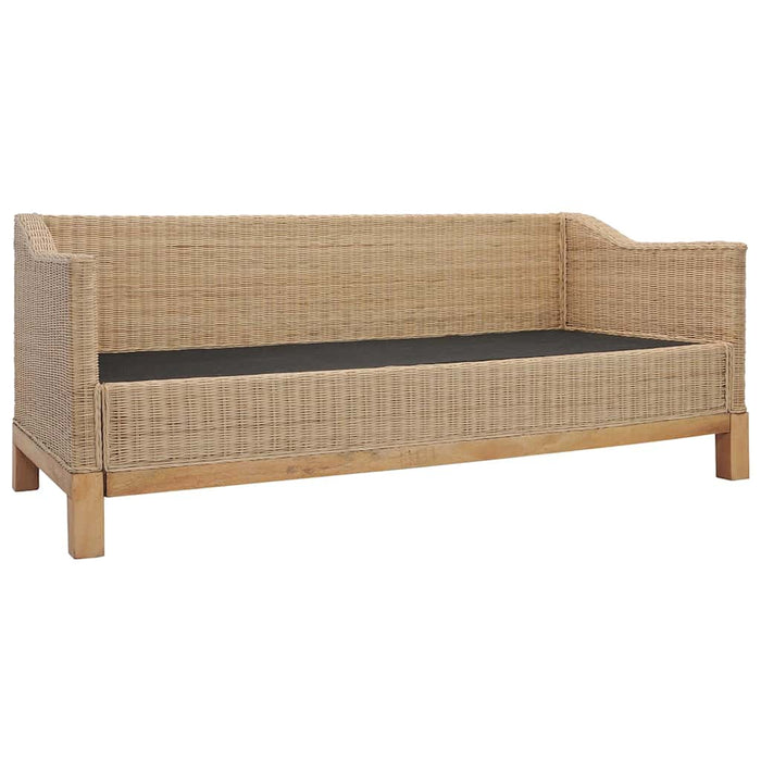 Set di Divani 3 pz con Cuscini in Rattan Naturale 278616