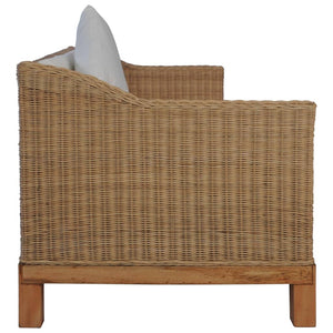 Set divano 2 pezzi con cuscini in rattan naturale 02_0020261