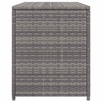 Baule da Giardino Grigio 120x50x60 cm in Polyrattan 46460