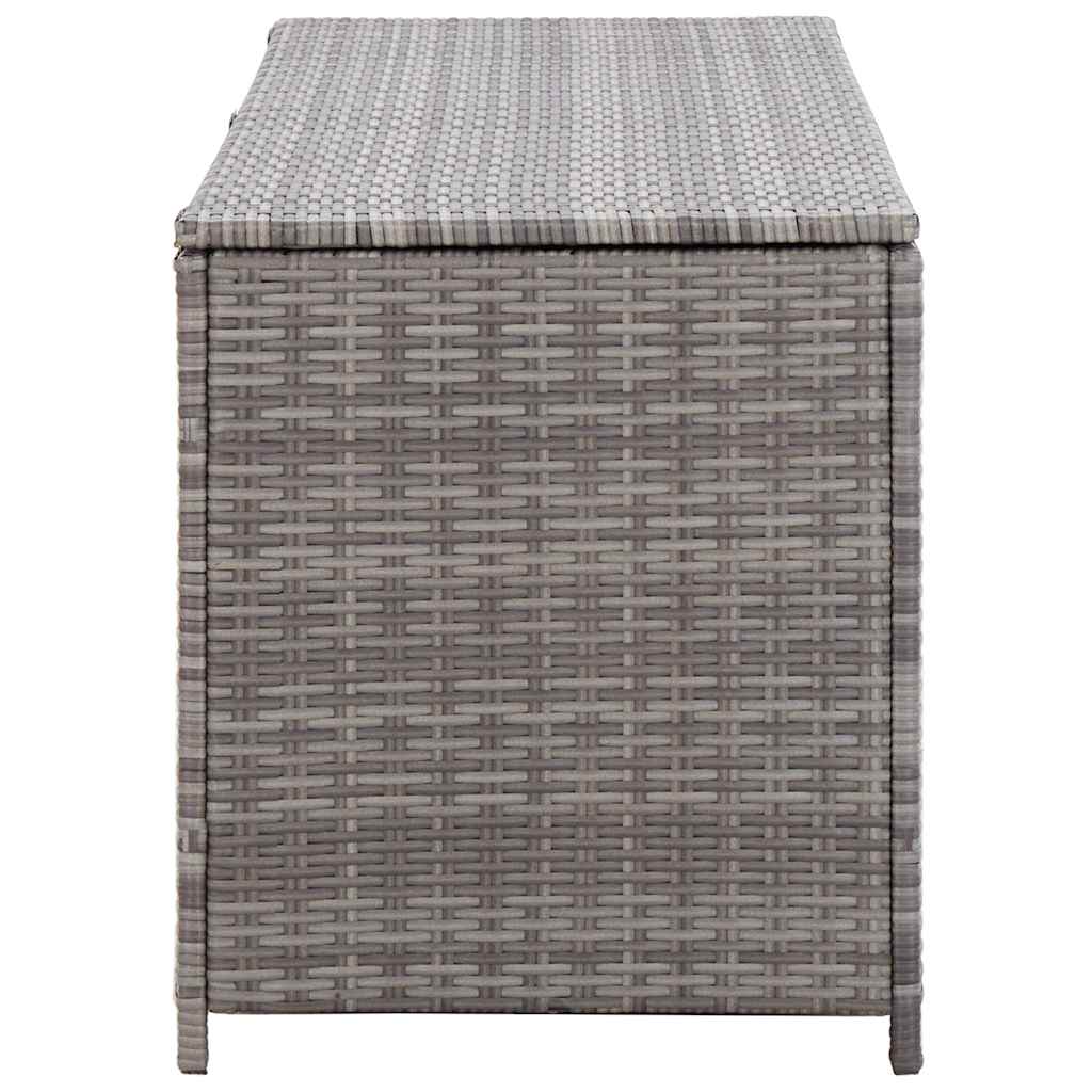 Baule da Giardino Grigio 150x50x60 cm in Polyrattan 46462