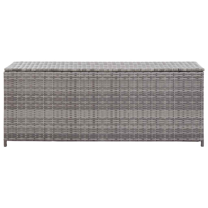 vidaXL Baule da Giardino Grigio 150x50x60 cm in Polyrattan