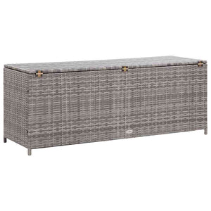 vidaXL Baule da Giardino Grigio 150x50x60 cm in Polyrattan