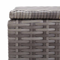 Baule da Giardino Grigio 150x50x60 cm in Polyrattan 46462