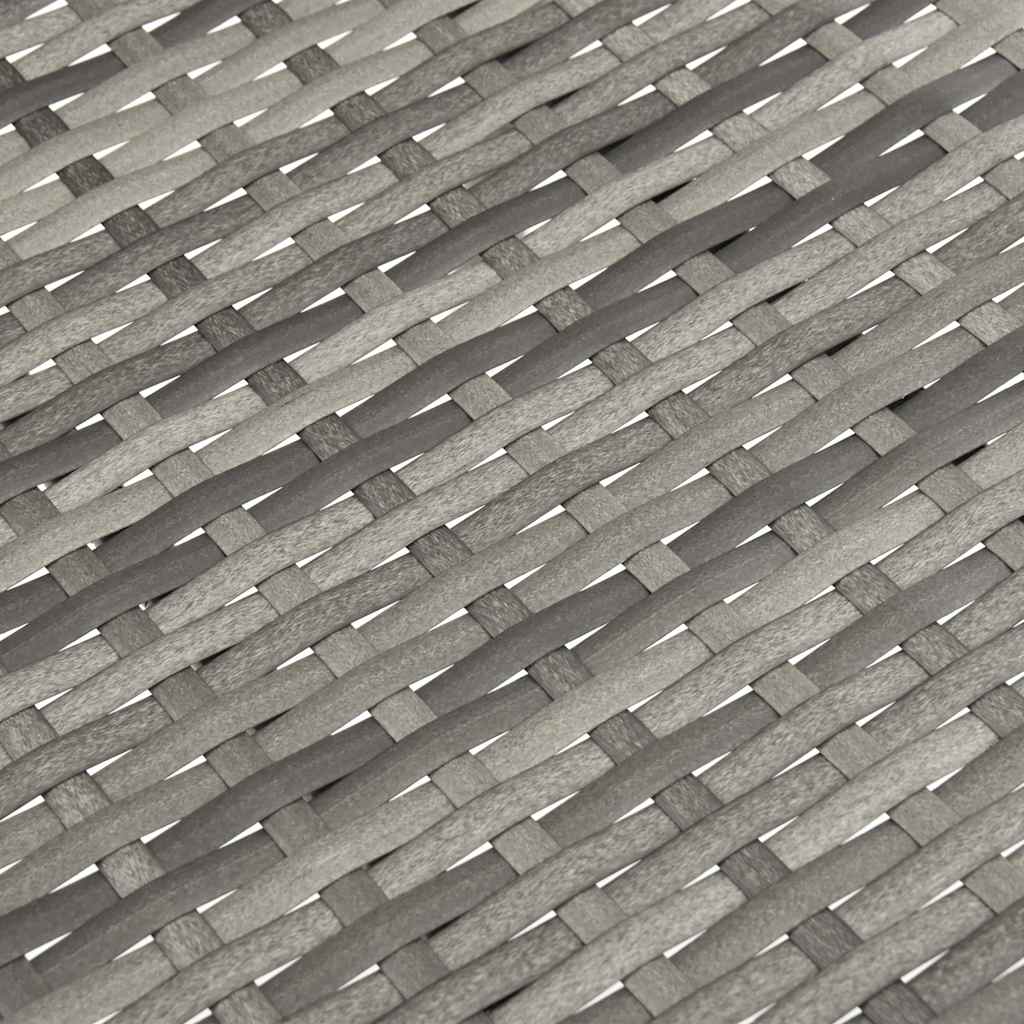 Sedie da Esterno Impilabili 2 pz Grigie in Polyrattan 46464