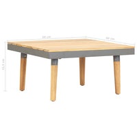 Tavolino per Giardino 60x60x31,5 cm Legno Massello di Acacia 46469