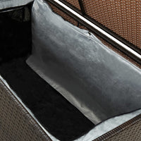 Cassetta portaoggetti da giardino in resina intrecciata 100 x 50 x 50 cm marrone 02_0013117