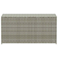 Baule da Giardino in Polyrattan 100x50x50 cm Grigio 46473