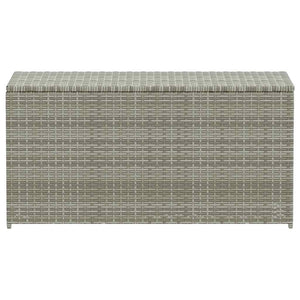 Baule da Giardino in Polyrattan 100x50x50 cm Grigio 46473