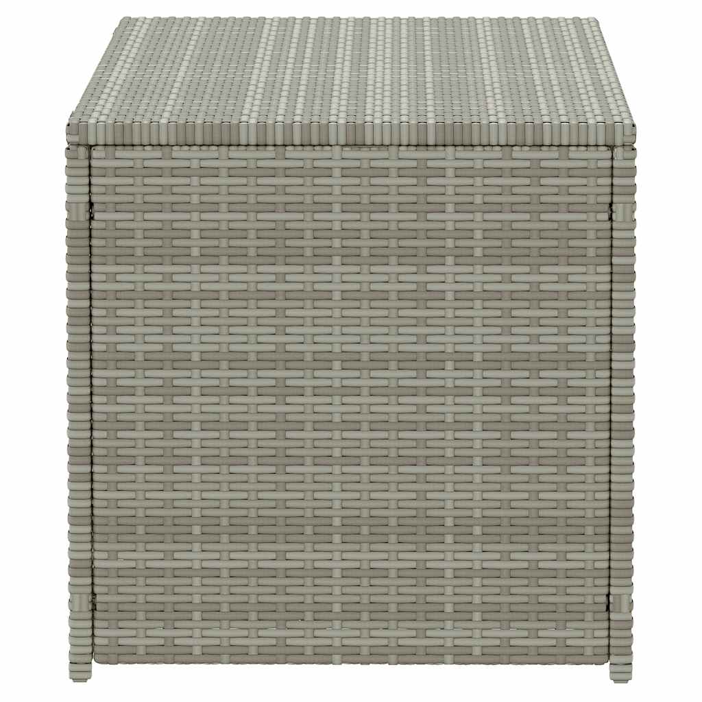 Baule da Giardino in Polyrattan 100x50x50 cm Grigio 46473