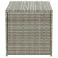Baule da Giardino in Polyrattan 100x50x50 cm Grigio 46473