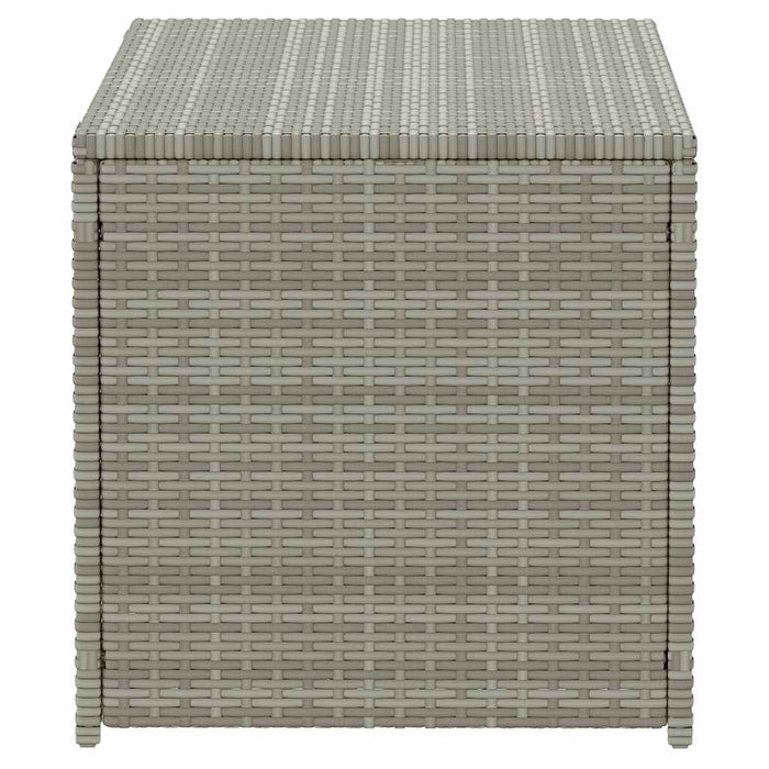 Baule da Giardino in Polyrattan 100x50x50 cm Grigio 46473