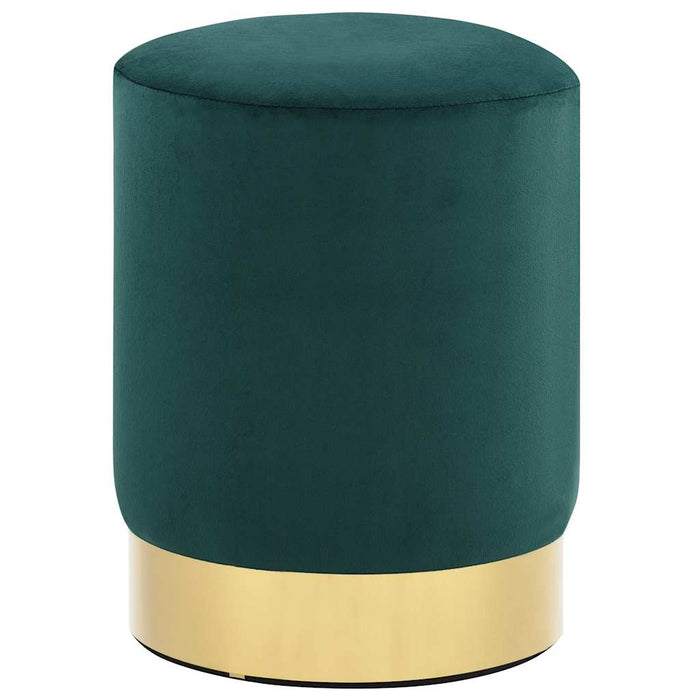 Sgabello Verde Scuro e Oro in Velluto cod mxl 67364