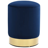 Sgabello Blu e Oro in Vellutocod mxl 105690