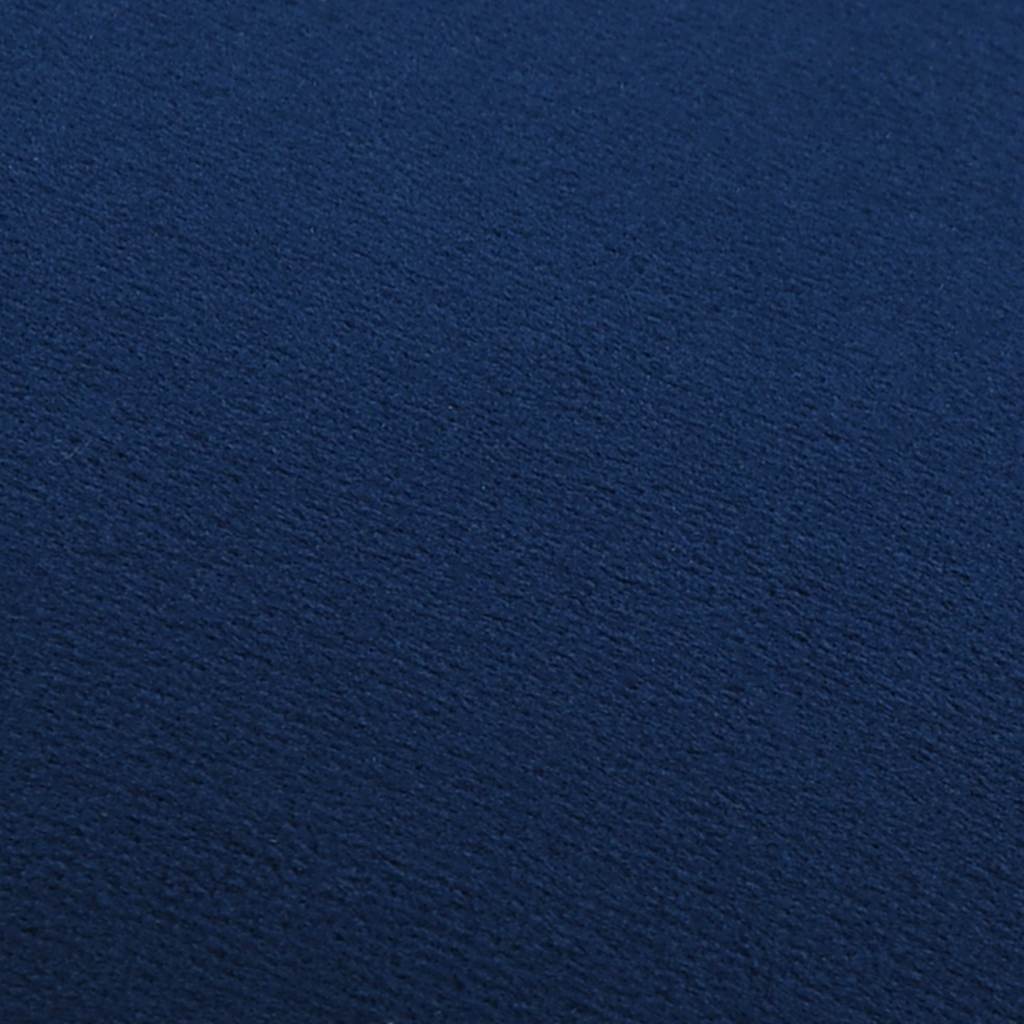 Sgabello Blu e Oro in Velluto 28 x 36 cm 249833