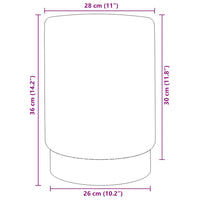 Sgabello Blu e Oro in Velluto 28 x 36 cm 249833