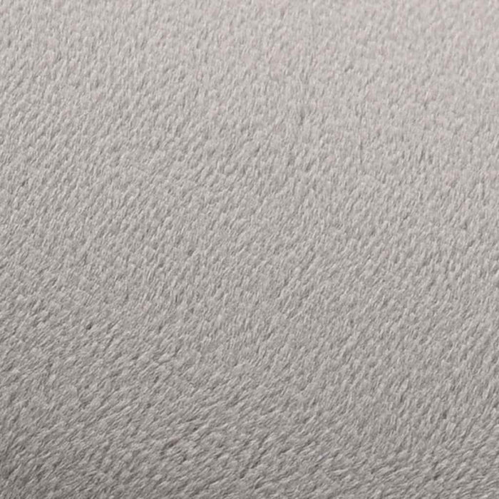 Sgabello Grigio Chiaro e Oro in Velluto 28 x 36 cm 249834