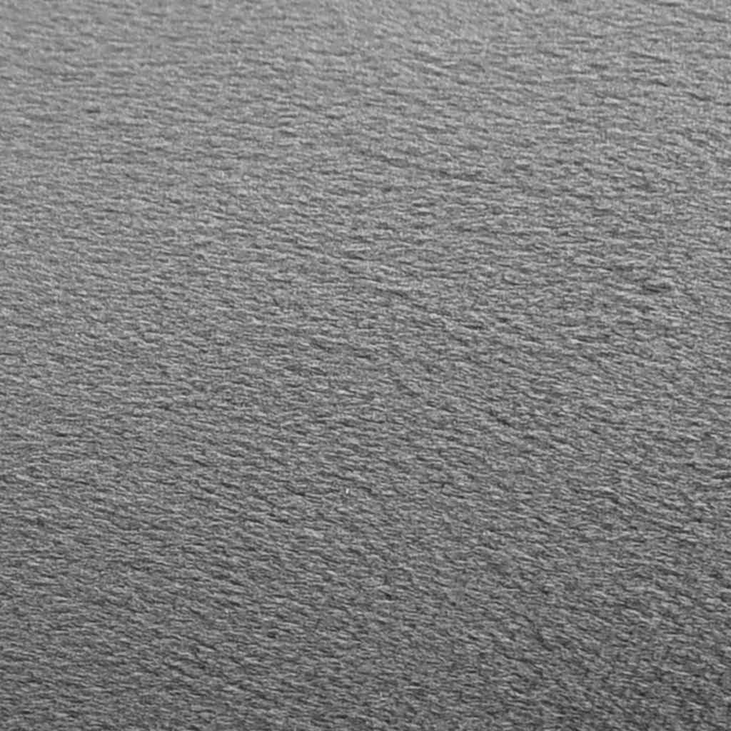 Sgabello Grigio Scuro e Oro in Velluto 28 x 36 cm