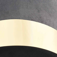 Sgabello Grigio Scuro e Oro in Velluto 28 x 36 cm 249835