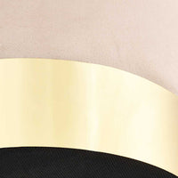 Sgabello Albicocca e Oro in Velluto 28 x 36 cm 249836