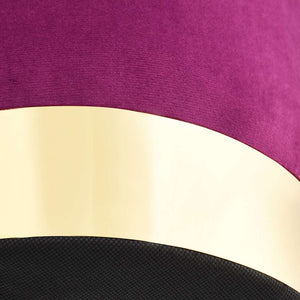Sgabello Viola e Oro in Velluto cod mxl 58427