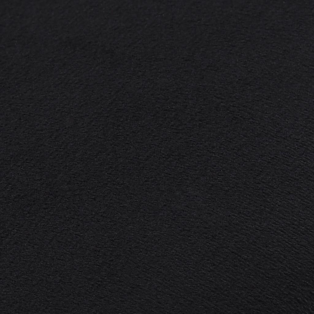 Sgabello Nero e Oro in Velluto 28 x 36 cm 249839