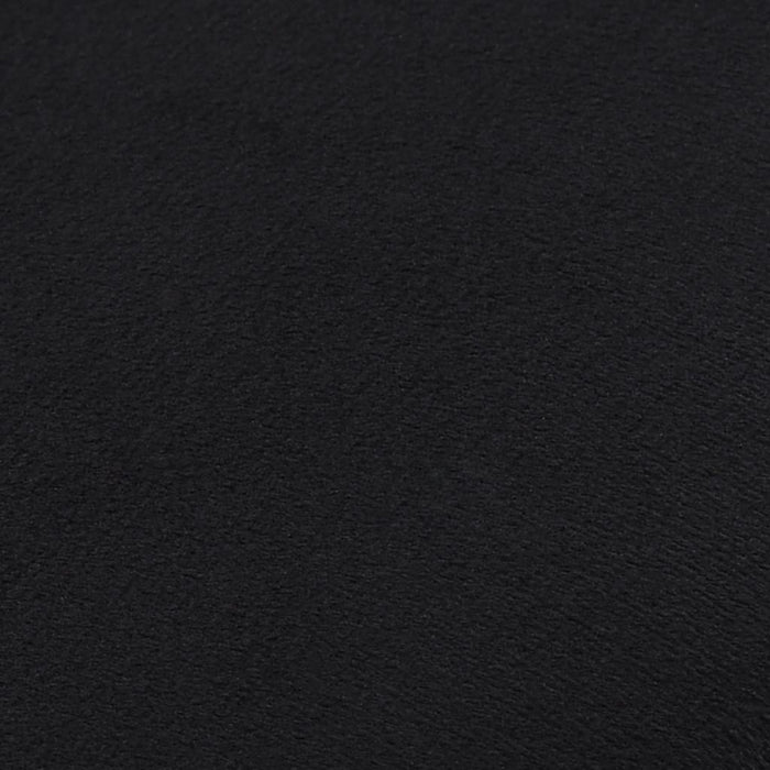 Sgabello Nero e Oro in Velluto 28 x 36 cm 249839