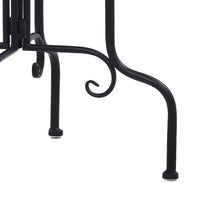 Tavolino di Servizio con Mosaico Nero e Bianco in Ceramica cod mxl 69457