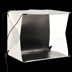 Light Box per Studio Foto a LED 40x34x37 cm in Plastica Bianco cod mxl 74179
