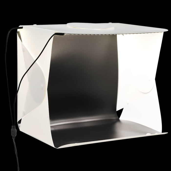 Light Box per Studio Foto a LED 40x34x37 cm in Plastica Bianco cod mxl 74179