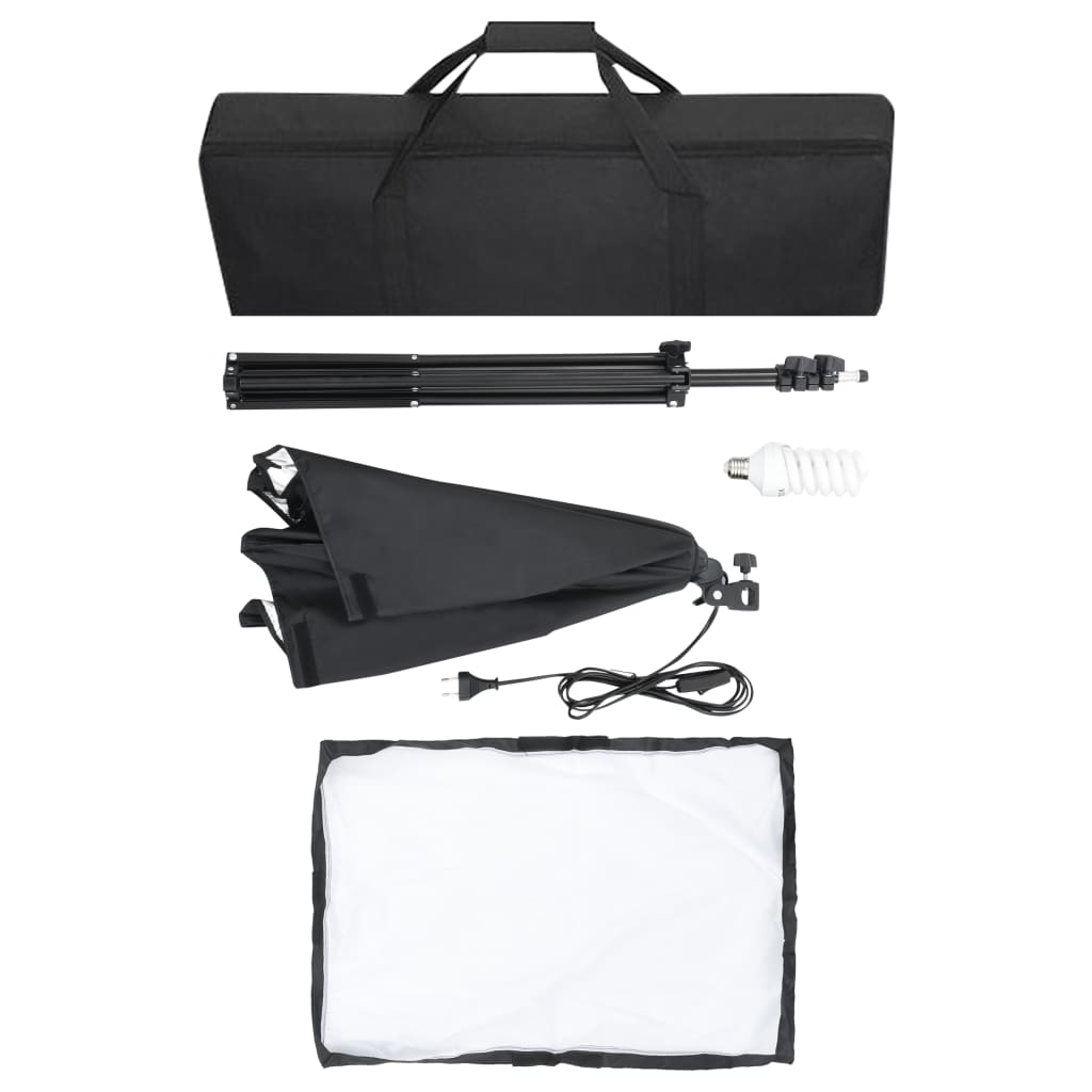 Lampade professionali da studio 2 pz 40 x 60 cm acciaio nero 02_0001521